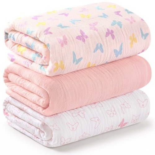 KeaBabies 3-Pack Lyra Muslin Swaddle Blankets for Newborns, Large Cotton Nursery Baby Blankets, Soft & Breathable