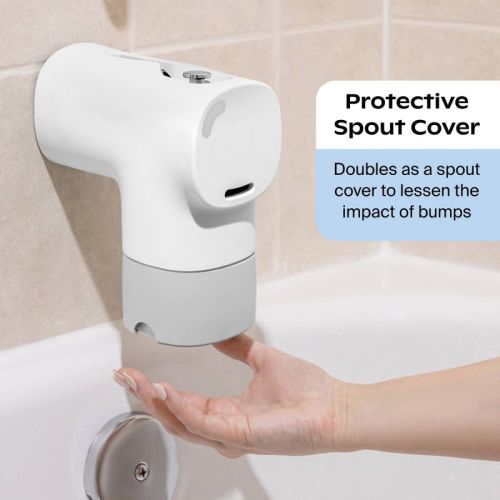 Canopy Bathtub Filter Advanced Multi-Stage Filtration to Reduce Contaminants; Soft, BPA Free Spout Cover, Dishwasher Safe, Easy to Install- White