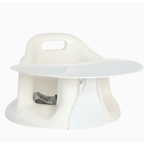 Upseat Baby Floor and Booster Seat with Tray | Upseat White