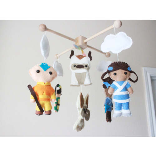 Avatar The Last Airbender Crib Mobile, Elements Baby Mobile, Nursery R – Dropsofcolorshop