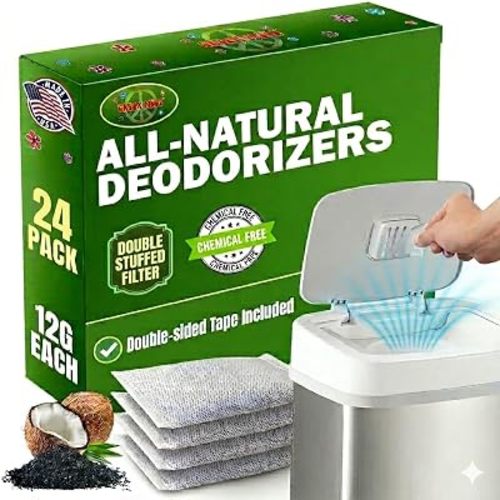 Green Piece Baby Diaper Pail Deodorizer - Activated Charcoal - 24 Pack