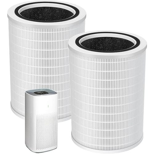 12010 HEPA Replacement Filter Compatible with Clorox 11010 & 11011 Air Purifier, Large Rooms up to 1,500 Sq Ft, 3-in-1 HEPA Filter, 2 PACK (Not for Clorox 11030&11031 Air Purifier)