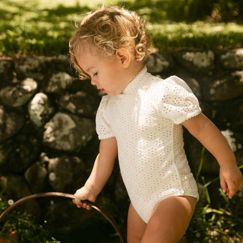 Valentina Swimsuit · Gardenia | Baby & Girls Swimsuits | Girls Bikinis | Luxury Swimsuits & Bikinis For Girls & Baby – Petit Playa