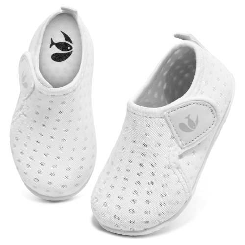 Barerun Baby Barefoot Boys Girls Water Walking Shoes Aqua Socks Beach Pool Swim Shoe White 0-6 Months Infant