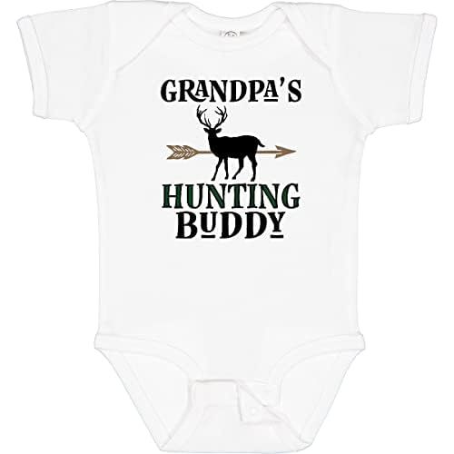 inktastic Bow Hunter Grandpa Hunting Buddy Baby Bodysuit