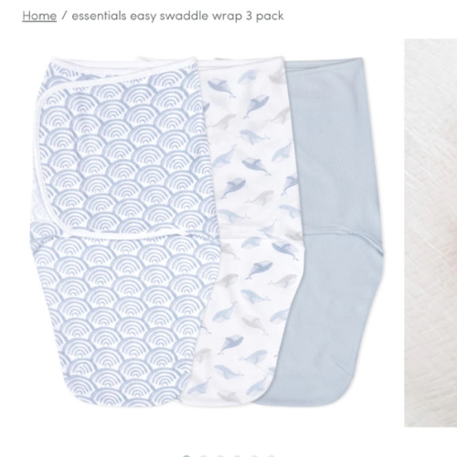 At Sea Easy Swaddle With No Zipper 0-3M | aden + anais