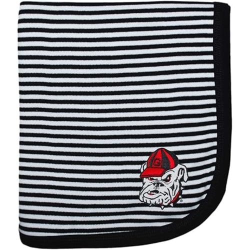 Creative Knitwear Georgia Bulldogs Striped Baby and Toddler Blanket