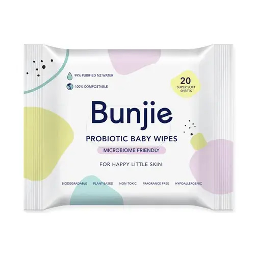 Bunjie Probiotic Baby Travel Wipes 20 Pack | Baby Bunting AU