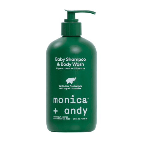 Monica + Andy 2-in-1 Baby Shampoo & Body Wash for Delicate Skin, Lavender & Rosemary, 10 fl oz