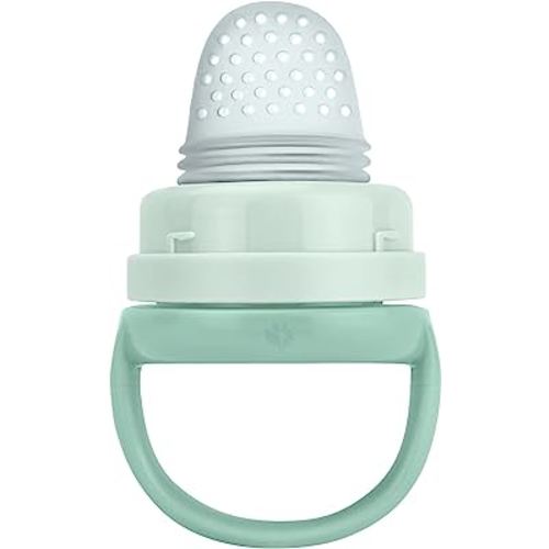 Green Sprouts® Silicone & Sprout Ware® First Foods Feeder, 6mo+, Plant-Plastic, Platinum-Cured Silicone, Sterilizer Safe, Grows with Baby, Tested for Hormones - Sage