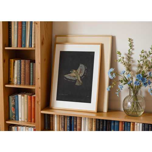 Sparrow Scripture Art Print – Christian Home Decor, Matthew 10:31