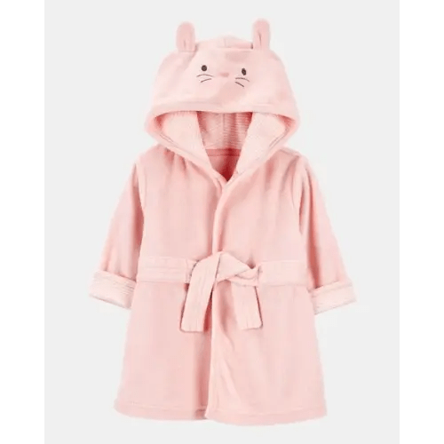 Baby Bunny Hooded Terry Robe - Pink | Carter's