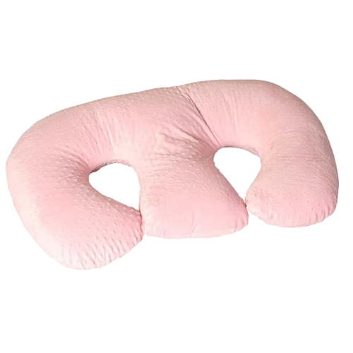 Twin Z-Pillows 6 uses in 1 Twin Pillow ! Breastfeeding, Bottlefeeding, Tummy Time, Reflux, Support and Pregnancy Pillow! Pink 1Pack for Mom