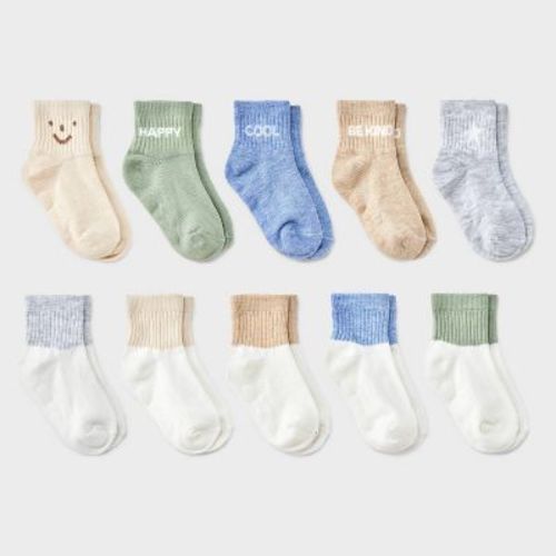 Toddler 10pk Low-Cut Socks - Cat & Jack™
