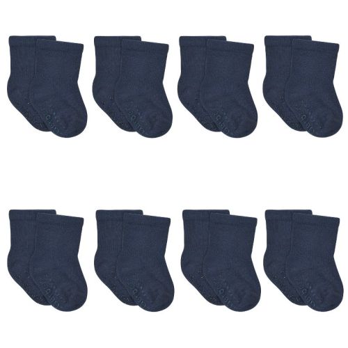Gerber Baby Wiggle-Proof™ Jersey Crew Socks- 8-Pack