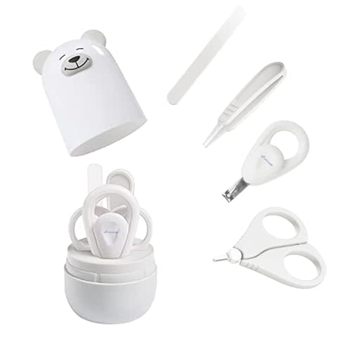 Baby nail clippers set, baby manicure set and pedicure set with cute case. Baby grooming gift set for newborns, infants and toddlers