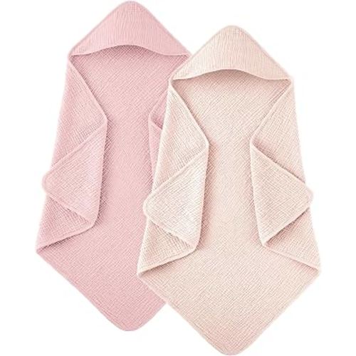 Hooded Baby Towels for Newborn (Pink)
