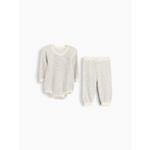Baby Waffle Sweater Set