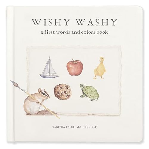 Wishy Washy: A Board Book of First Words and Colors for Growing Minds