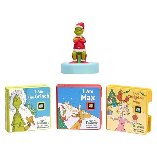 Little Tikes Story Dream Machine Dr. Seuss Grinch Collection, Storytime, Books, Audio Play Character, Gift and Toy for Toddlers and Kids Girls Boys Ages 3+ Years