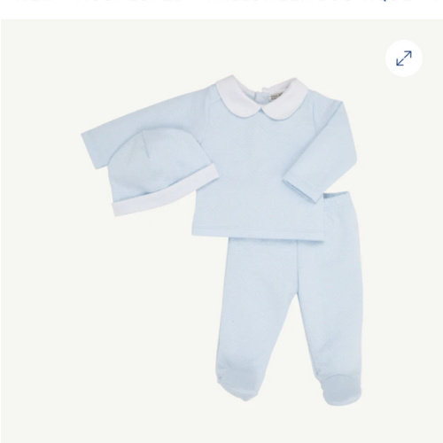 Hart's Hold Me Set (Pima Jacquard) - Buckhead Blue