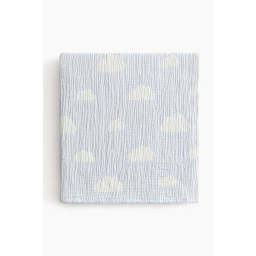 PATTERNED COTTON MUSLIN BLANKET