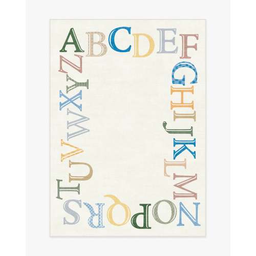 Easy as ABC Multicolor Rug | Ruggable US