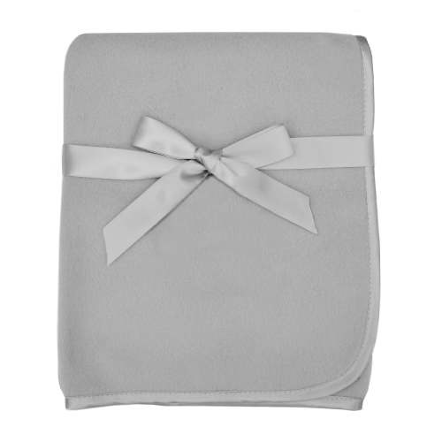 Crib Blanket with Narrow Satin Trim
