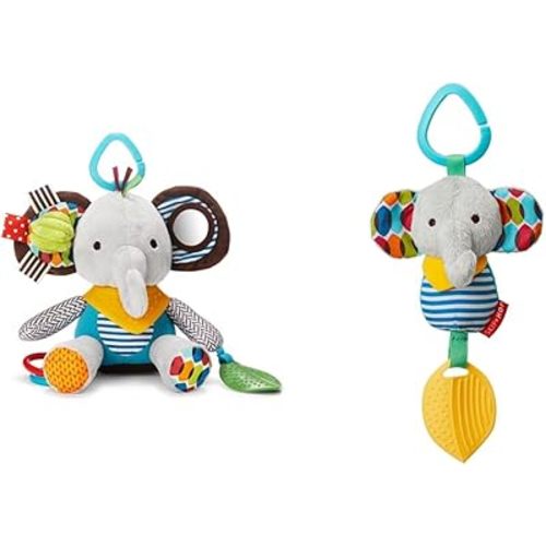 Skip Hop Infant Activity & Chime and Teethe Toy Gift Set, Elephant