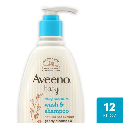 Aveeno Baby Lightly Scented Wash & Shampoo 12 Fl.Oz. (Pack of 3)