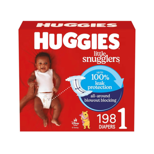 Huggies Size 1 Diapers, Little Snugglers Baby Diapers, Size 1 (8-14 lbs), 96 Count, Packaging May Vary
