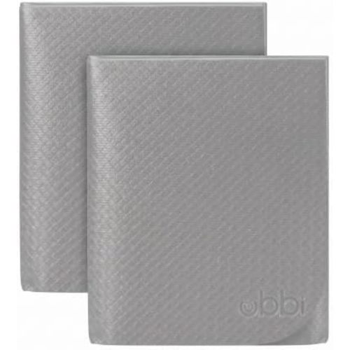 Ubbi On-the-Go Diaper Changing Baby Mat, Soft and Comfortable Diaper Bag Accessory Must Have for Newborns, Easy to Clean, Portable Folding Pad, Baby Traveling Accessories, Gray (Pack of 2)