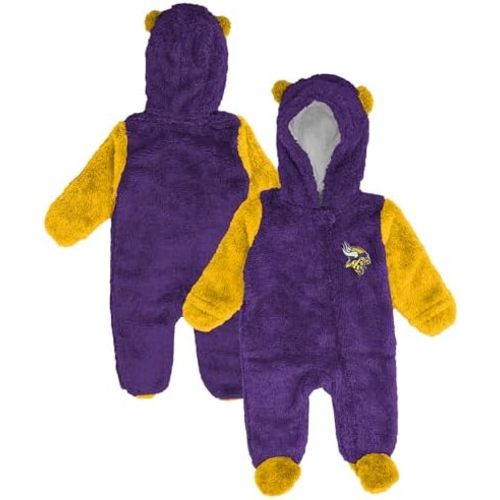 Outerstuff Newborn & Infant NFL Stay Napping Fleece Bunting Full-Zip Sleeper