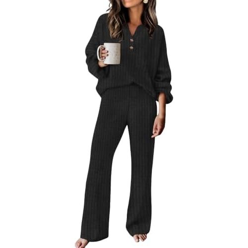 RUMIA Lounge Sets for Women Cozy 2 Piece Fall Sweater Outfits