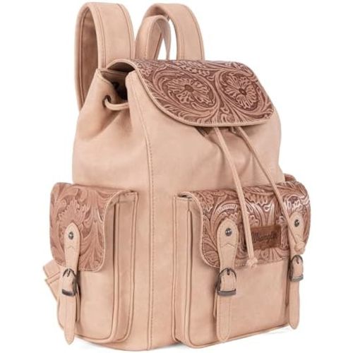 Montana West Wrangler Backpack Purse for Women Men Western Backpack Floral Tooled Travel Bags