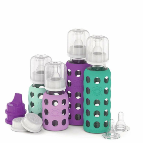 Lifefactory 4-Glass Baby Bottle Starter Set