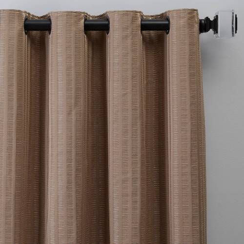Rail Stripe Room Darkening 100% Cotton Window Panel