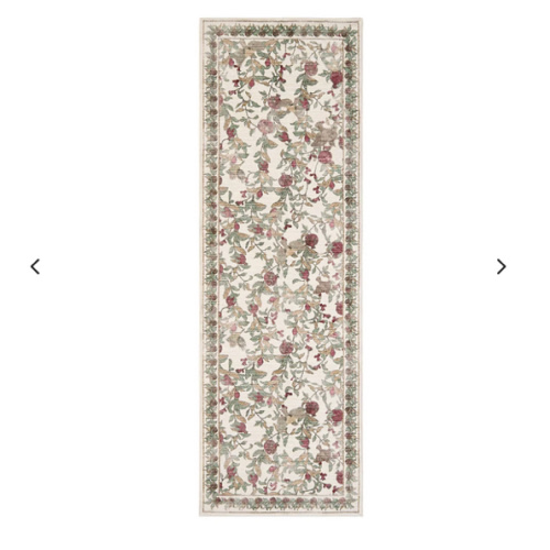 Vintage Pomegranate Foliage Rug - Botanical Area Rug | Jinchan – Jinchan Home