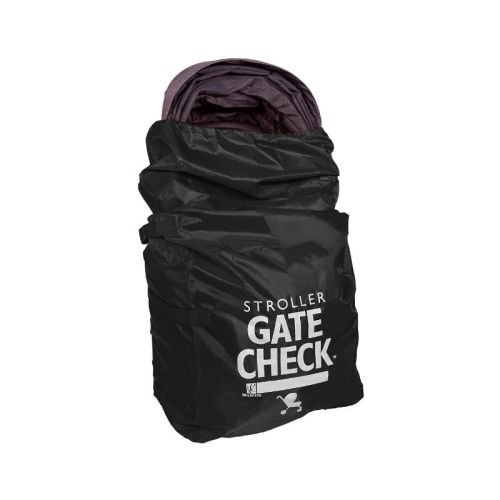 J.L. Childress Gate Check Bag for Single & Double Strollers, Black, Height 46inches