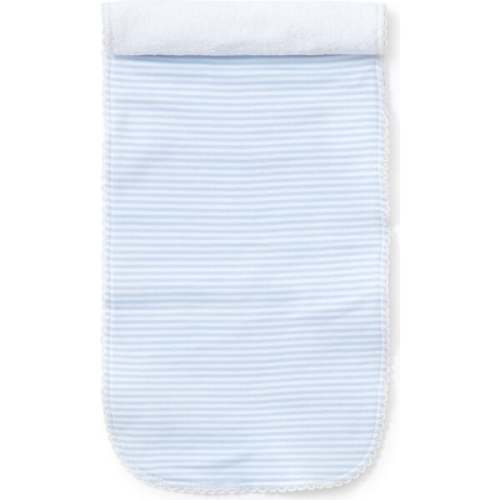 Simple Stripe Burp Cloth, Blue - Kissy Kissy | Maisonette