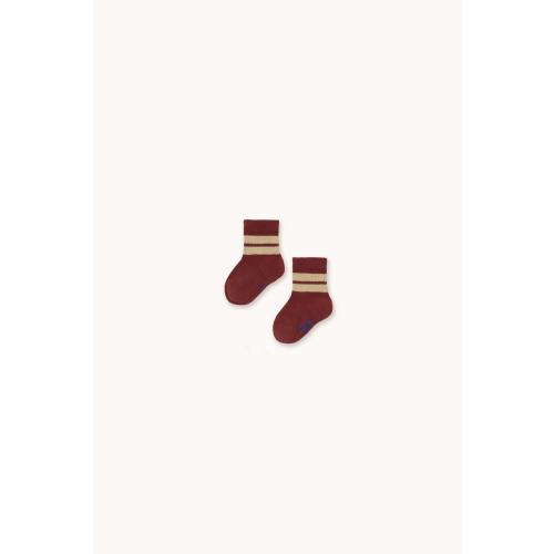 STRIPES MEDIUM SOCKS chestnut | TINY