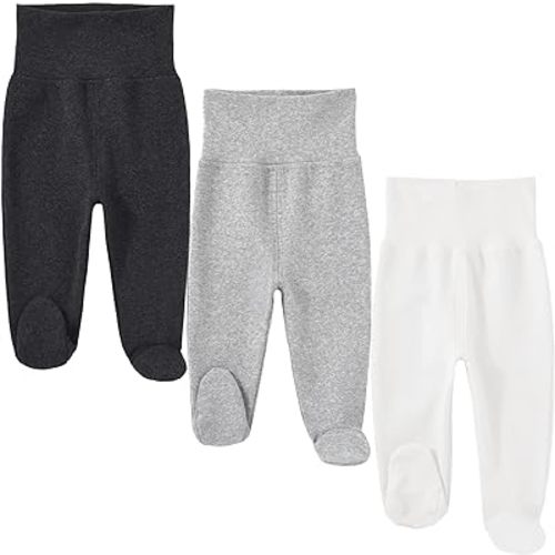 Baby Footed Pants Cotton Newborn Leggings 0-12 Months