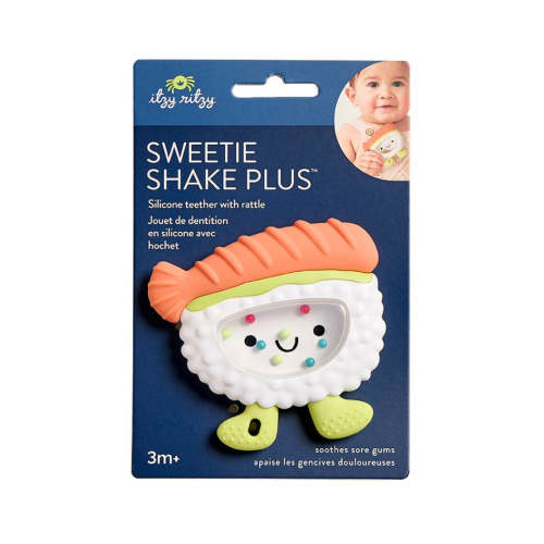 Itzy Ritzy - Sweetie Shake Plus™ - Teething + Rattle Toy - Sushi