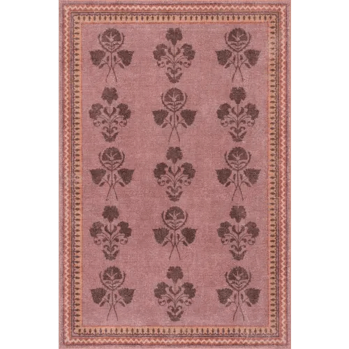Floris Hand Tufted Floral Wool-Blend Rug | Pink – Rugs USA
