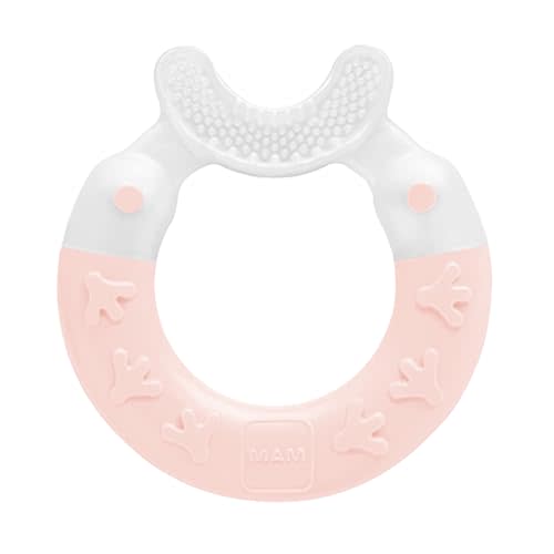 Bite & Brush Teether, Girls 3+ Months, 1-Count, Pink