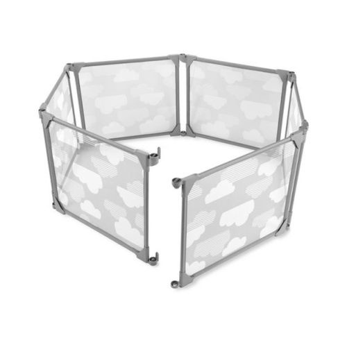 Skip Hop Play Enclosure Expandable Baby Gate - Gray