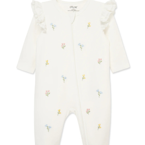 Flora 2-Way-Zip Footed One-Piece