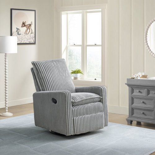 Oxford Baby Uptown Upholstered Glider Recliner Rocking Chair Swivel for Nursery & Living Room & Reviews | Wayfair
