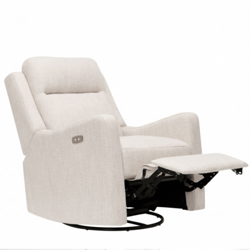 Henry Electric Recliner Glider Chair with USB in Eggshell | iL Tutto