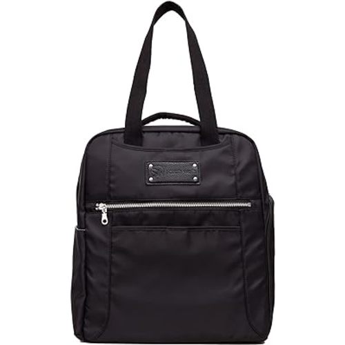 Sarah Wells Kelly Convertible Breast Pump Bag and Backpack with Carrying Handles - Insulated Pocket - Compatible with All Portable Pumps on The Market - 17" Laptop Sleeve